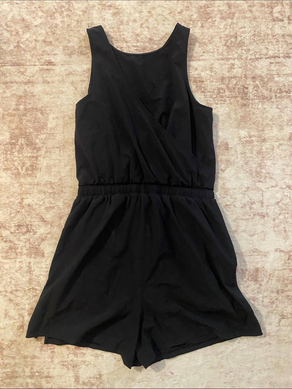 Black Sleeveless Romper ALL IN MOTION XS